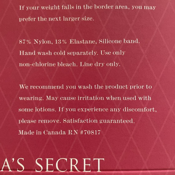 Victoria’s Secret Sexy Little Things Flirt With Me Lace Top Thigh High - Picture 7 of 7